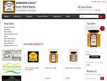 Tablet Screenshot of monsooncoast.com